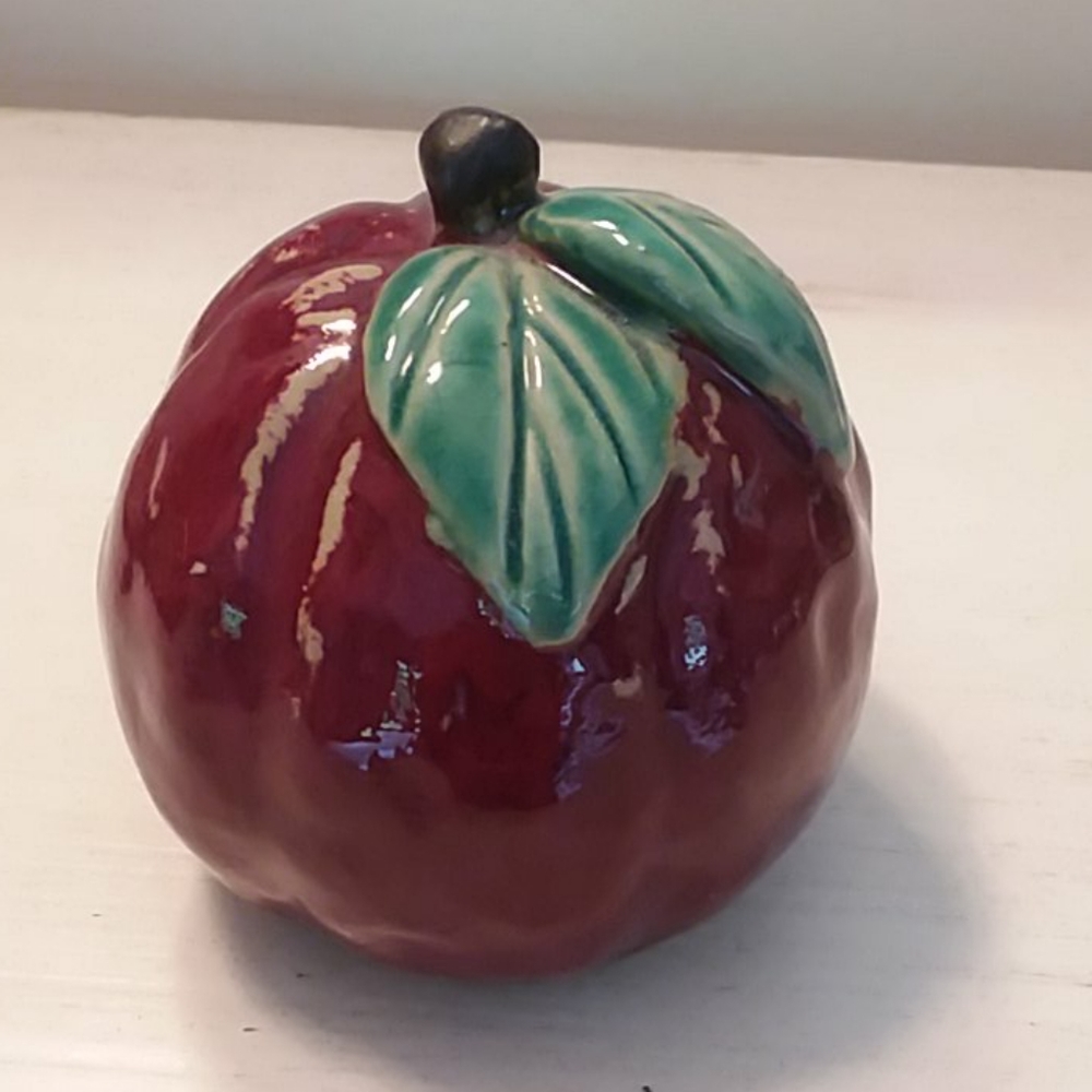Glazed Ceramic Apple